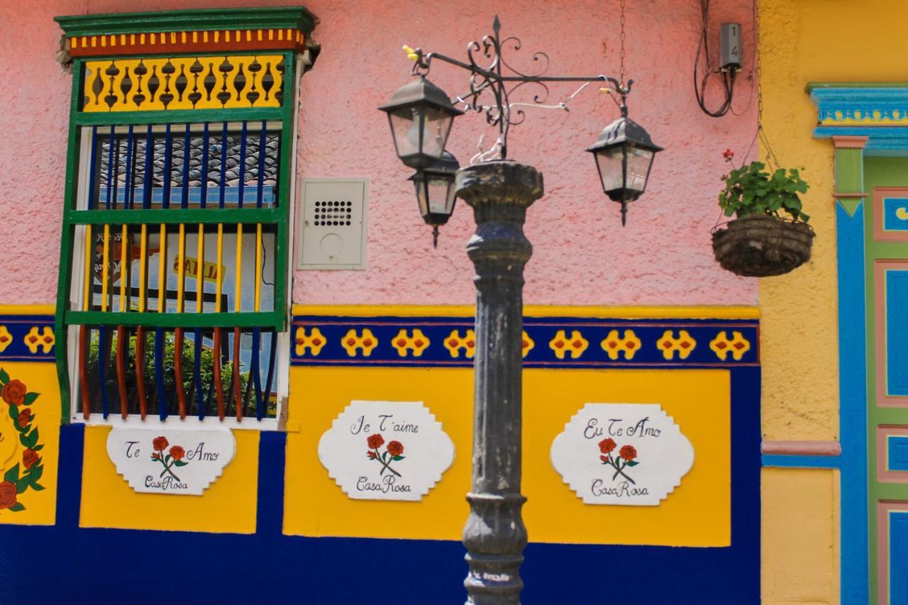 Casa Rosa Hostel Guatapé Exterior foto